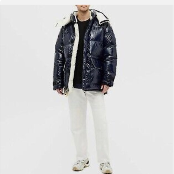 The North Face Men’s Brown Label Ripstop Down Parka In Aviator Navy - Picture 12 of 12